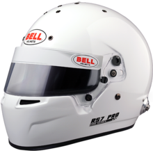 BELL 1310001 Шлем для автоспорта закрытый RS7 PRO HANS, FIA 8859, белый, р-р 54