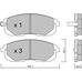 Brannor Ceramic передние тормозные колодки для Nissan Juke/Cube/350z/Skyline v35/Stagea/Tiida (под 280/296мм диск)