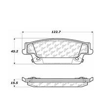 Brannor Ceramic задние тормозные колодки для Cadillac SRX (04-09)/STS 3.6/4.6L (08-11)