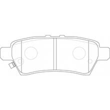 Brannor Ceramic задние тормозные колодки для Nissan Pathfinder (r51)/Navara