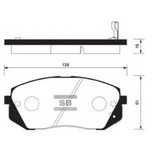 PowerStop Z23 передние тормозные колодки для Kia Optima/Soul/Sportage/Tucson (Mk3) (под 300-320мм диск)
