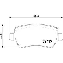 Brannor Ceramic задние тормозные колодки для Opel Astra H OPC/Kia Ceed (JD) (под 262-302мм диск)
