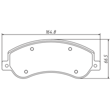 BRANNOR Ceramic передние тормозные колодки для VW Amarok