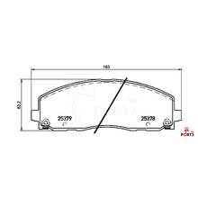 Brannor Ceramic передние тормозные колодки для Jeep /Wrangler (JL) HD-brakes (под 330x28мм диск)