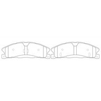 Brannor Ceramic передние тормозные колодки для Ford Explorer/Flex 3.5L (2013+) (под 352мм диск)