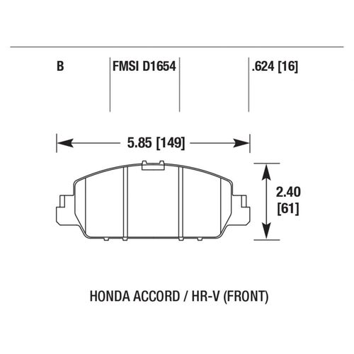 Brannor Ceramic передние тормозные колодки для Honda Accord 9/HRV (2015+)