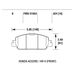Brannor Ceramic передние тормозные колодки для Honda Accord 9/HRV (2015+)
