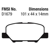 Brannor Ceramic задние тормозные колодки для Mazda 6 GJ (12-15)