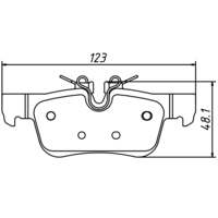 Brannor Ceramic задние тормозные колодки для BMW X1/X2/Mini Clubman/Countryman Cooper S/JCW (F48/F39/F54/F60/F56) (под электро-ручник)