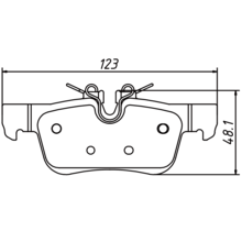 Brannor Ultimate Ceramic задние тормозные колодки для BMW X1/X2/Mini Clubman/Countryman Cooper S/JCW (F48/F39/F54/F60/F56) (под электро-ручник)
