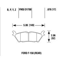 Brannor Ceramic задние тормозные колодки для Ford F150 (18+) (под 336мм диск)