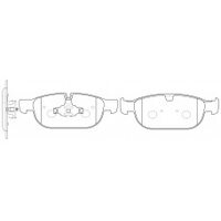 Brannor Ceramic передние тормозные колодки для Volvo S90/V90/XC90/XC60 (mk2) (под 345/366мм диск)