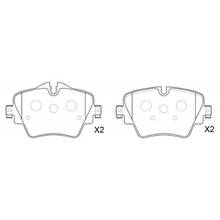 Brannor Ceramic передние тормозные колодки для BMW X1/X2/X3/520d/Mini Clubman/Countryman S (F48/F39/G01/G30/F54/F60)