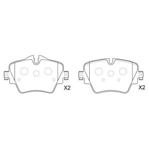 Brannor Ceramic передние тормозные колодки для BMW X1/X2/X3/520d/Mini Clubman/Countryman S (F48/F39/G01/G30/F54/F60)