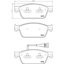 Brannor Ceramic передние тормозные колодки для VW Multivan/Caravelle (T5/T6) (под 340мм диск)
