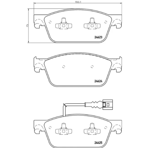 Brannor Ceramic передние тормозные колодки для VW Multivan/Caravelle (T5/T6) (под 340мм диск) Brannor Ceramic передние тормозные колодки для VW Multivan/Caravelle (T5/T6) (под 340мм диск)