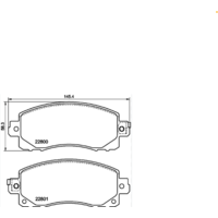 PowerStop Z17 передние тормозные колодки для Subaru Impreza/Forester (mk5)/XV (mk2) (2018+)