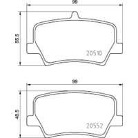 Brannor Ceramic задние тормозные колодки для Volvo XC40/Geely Tugella/Monjaro (под 302мм диск)