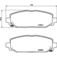 Brannor Ceramic задние тормозные колодки для для Jeep Wrangler (JL) HD-brakes (под 342мм диск)