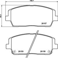 Brannor Ceramic передние тормозные колодки Hyundai Santa-Fe/ Kia Sorento Prime (2018+)/Palisade (20+) (под 340мм диск)