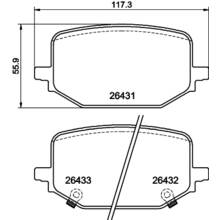 Brannor Ceramic задние тормозные колодки для Ford Explorer (mk6)/LINCOLN Aviator (19-24) (под 350мм диск)