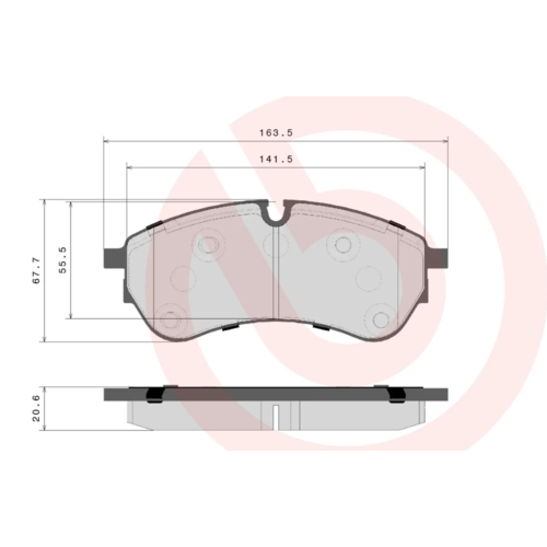 Brannor Ceramic Передние тормозные колодки для Genesis GV80 (под 360x30мм диск)