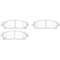 BRANNOR Ceramic передние тормозные колодки для Infiniti QX60 (L51)/Nissan Pathfinder (R53)/Outlander (21+) (под 350мм диск)