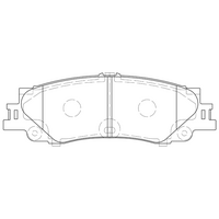 Brannor Ceramic задние тормозные колодки для Toyota Land Cruiser 300/LC300 (2021+)