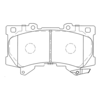 Brannor Ceramic передние тормозные колодки для Toyota Land Cruiser 300/LC300 (2021+)