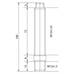 Шпилька колёсная, резьбы: ступица M12 x 1.5 mm, гайка M12 x 1.25 mm, L=86mm, EvoCorse CM0750960040