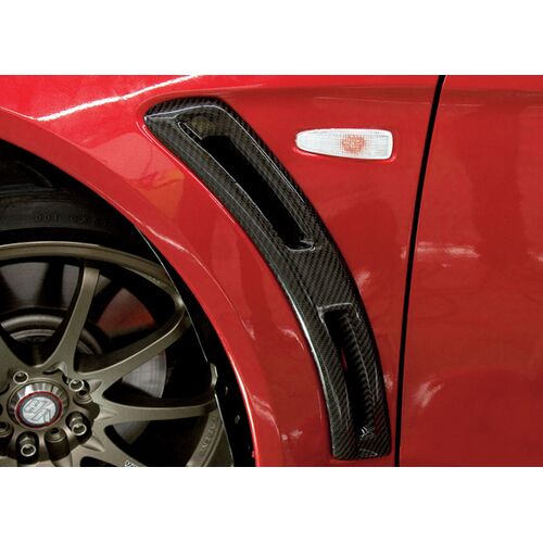 Карбоновые вставки в передние крылья для Mitsubishi Lancer Evolution 10