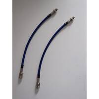 Goodridge задние армированные тормозные шланги для BMW X3/X4 (G01/G02) (2шт к-т) (синий силикон)