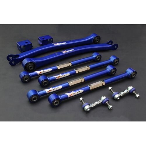 HARDRACE 6155 IMPREZA GC/GD REAR ADJUSTABLE ARMS (HARDEN RUBBER) 10PCS/SET
