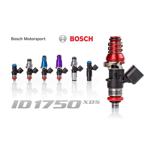 Injector Dynamics 1700.60.14.14.6 ID1700x топливные форсунки для Audi/VW VR6 models (12 valve), 14mm (purple) adapters.