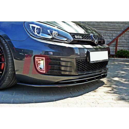 Maxton Design Передняя губа для VW Golf 6 GTi (ver.2) Maxton Design Передняя губа для VW Golf 6 GTi (ver.2)