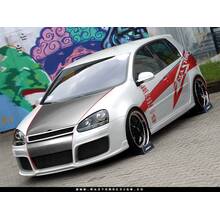 Maxton Design Накладка на передний бампер для VW Golf 5 C-QUEST