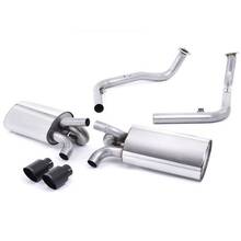 MILLTEK SSXPO121 выхлопная система (средняя и задняя часть) Twin 90mm Special Porsche Cayman S 3.4 987 Gen1