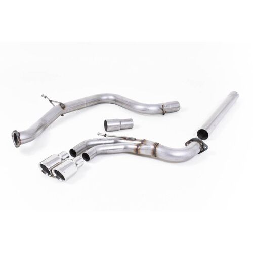 MILLTEK SSXVW167 выхлопная система (средняя и задняя часть) Dual 100mm GT100 Volkswagen Golf Mk5 2.0 TDI 140PS