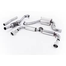 MILLTEK SSXVW138 Turbo-back including Hi-Flow Sports Cat Dual 100mm GT100 Volkswagen Golf Mk6