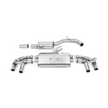 MILLTEK выхлопная система с клапанами для Volkswagen Golf 8R (OPF/GPF Models Only) (черные насадки)
