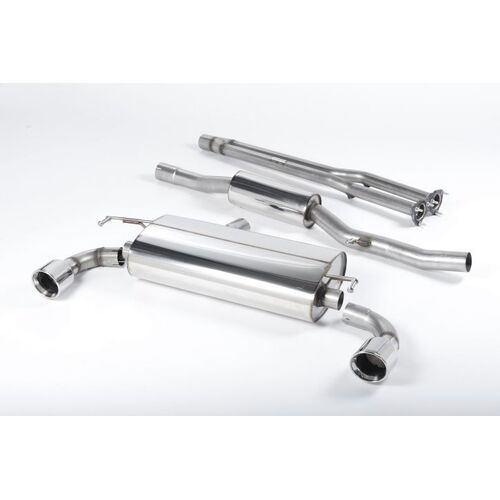 MILLTEK SSXVW0024 выхлопная система (средняя и задняя часть) 100mm Jet Volkswagen Golf Mk4 R32 3.2 V6 4WD