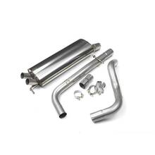 MILLTEK выхлопная система (средняя и задняя часть) Twin 50.8mm Discrete Volkswagen Golf Mk4 1.9 TDI PD and non-PD