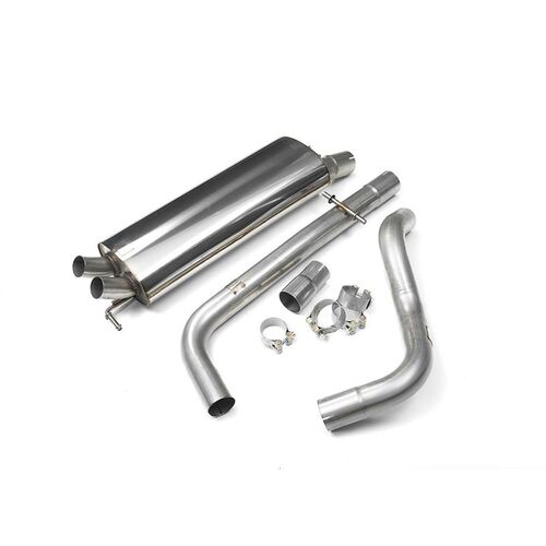 MILLTEK SSXVW055 выхлопная система (средняя и задняя часть) Twin 50.8mm Discrete Volkswagen Golf Mk4 1.9 TDI PD and non-PD