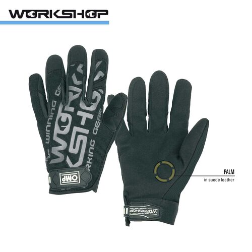 OMP NB1886071L Перчатки механика WORKSHOP, черный, р-р L
