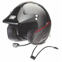 OMP SC783007L Шлем для автоспорта J8 CARBON открытый, FIASNELL, HANS, карбон, р-р L