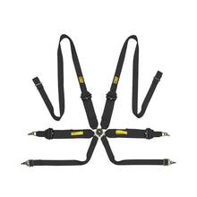 OMP DA0203HSL071 Ремни Saloon Pull Up, 6 точек, 23-3-2, алюм. рег., FIA 8853-2016, чёрный