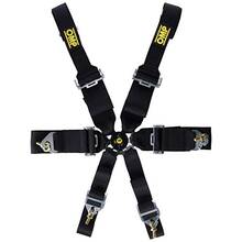 OMP DA0204H071 Ремни Saloon Pull Up, 6 точек, 23-3-2, стальн. рег., FIA 8853-2016, чёрный