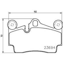 PowerStop Z23 задние тормозные колодки для Porsche 911 Carrera (996/997.1)/Cayman/Boxster (986/987)