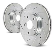 POWER STOP Передние Тормозные диски для Toyota Tundra 2, объем 4.0, 2007-2016, комплект перед L/R (2шт к-т)
