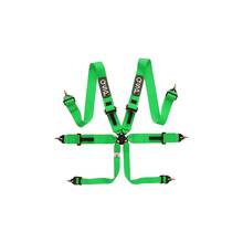 QSP QR336 GREEN Pro Plus ремни для автоспорта (3+3